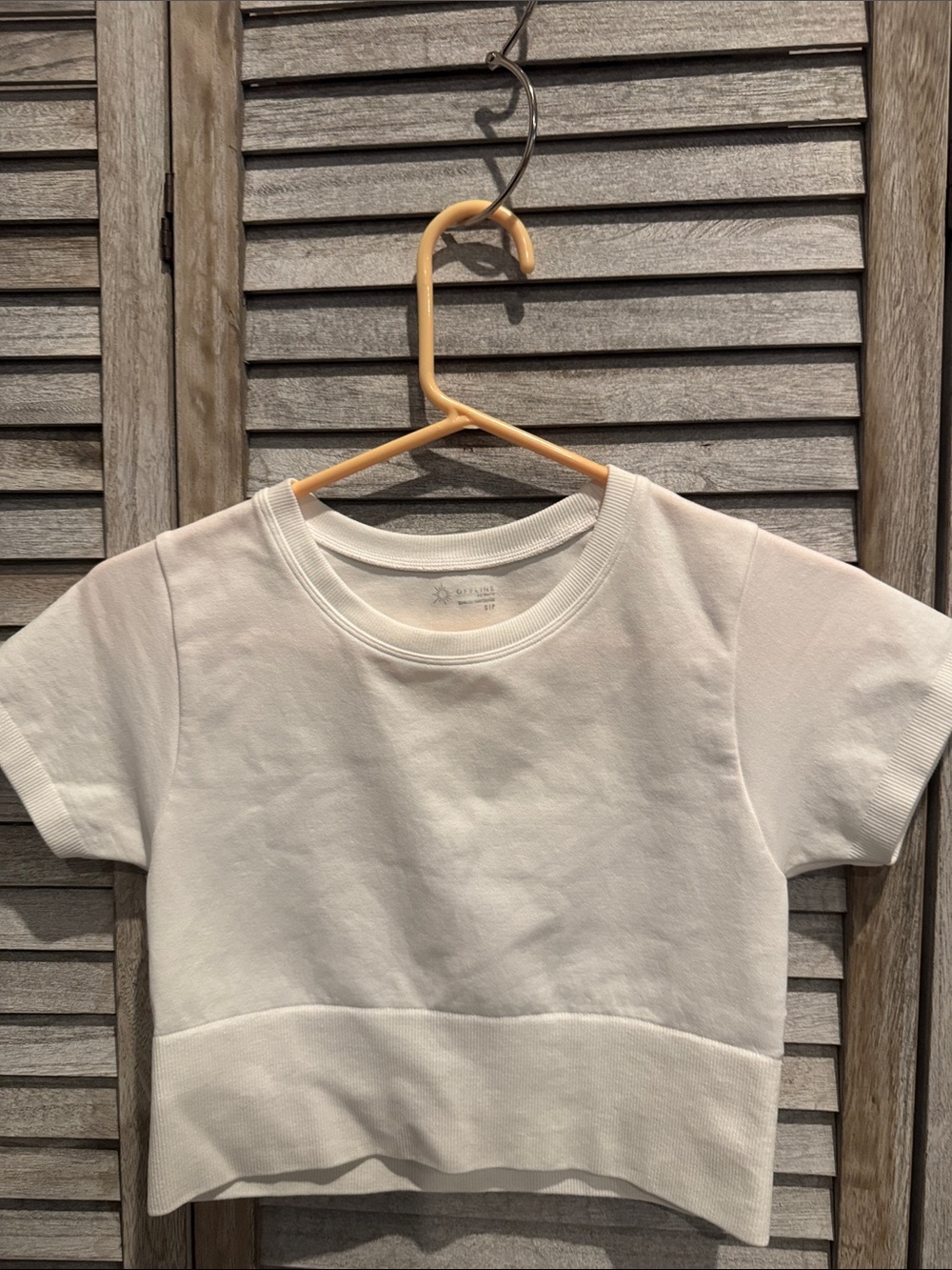 Classic White Crop Tee - Women's Short Sleeve Top Size small